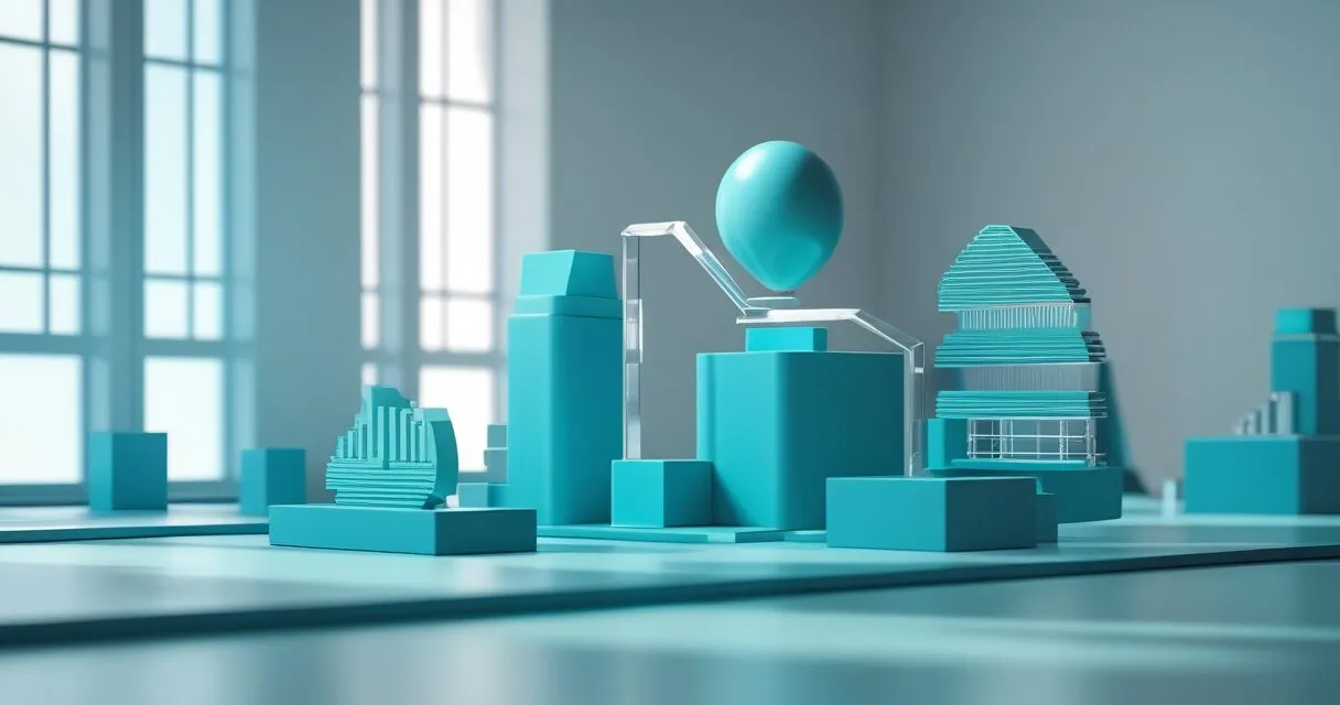 fintech and retail marketing technology abstract concept